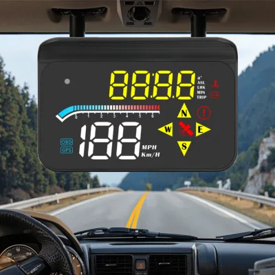 DDP Intelligent M17 Car Monitor Universal HD HUD Head-Up Display OBD2+GPS Speed Water Temperature Functions Explosive Product