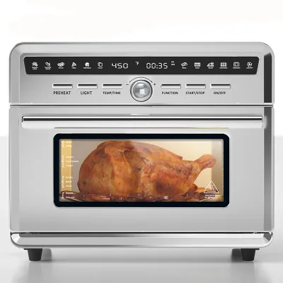 2024 New High Quality Air Fryer Oven Big Knob + Button Operation Control Air Oven with Dehydration