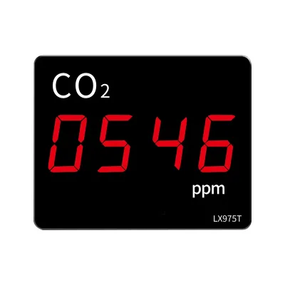 CO2 Carbon Dioxide Detector Sensor Monitor Alarm NDIR Infrared Air Quality Meter Tester Home Greenhouse LCD Display Model LX975T