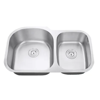 Double Bowl Standard Kitchen Sink 304 Stainless Steel Kitchen Sink Dual Bowl 60/40 From Vietnam to USA