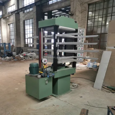 500*500 Rubber Paver Tile Making Machine,Rubber Floor Dog Bone Shape Mat Vulcanizing Press One Hour Nearly 10 square Meters Tile