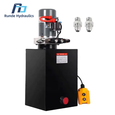 High Quality New DC12V/1.6KW Cast Iron Hydraulic Power Unit with 1 Year Warranty