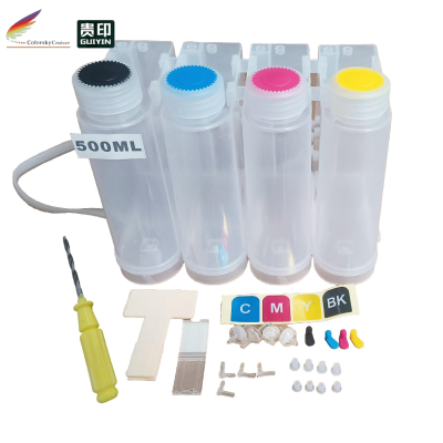 500ml Universal 4 Color CISS Ink tank System with Accessaries for epson for Brother for Canon for HP Ink Cartridge Wholesale