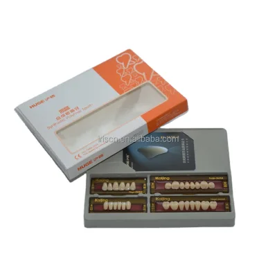 Artificial Acrylic Teeth with Four-layer, Dental Acrylic Teeth for A-D Shade