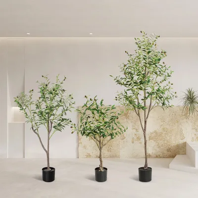 Large Indoor Artificial Olive Tree PE High Simulation Modern Decor Living Room Centerpiece Window Display Landscaper Easter