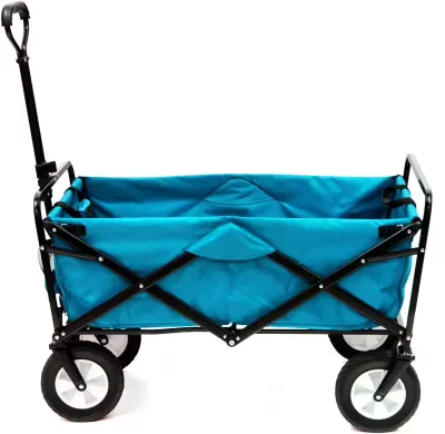 Heavy-Duty Outdoor Adjustable Handle Beach Wagon Cart Large Capacity Portable Transport OEM Customizable Collapsible Structure