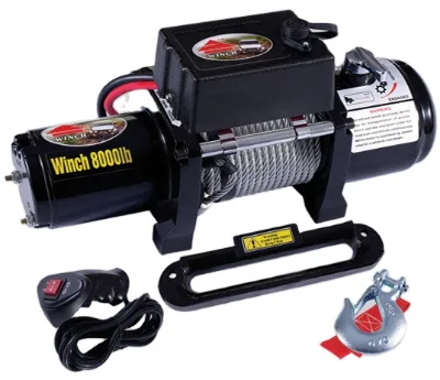 Portable Mini 12v Electric Winch Motor Winch 4x4 Car with Wireless Remote Control