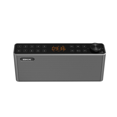 Portable Mini Digital Audio Music Player with Time Display Wireless Bluetooth Speaker