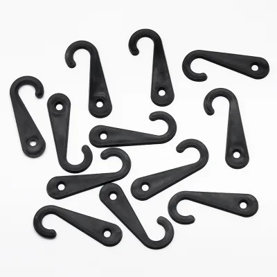 Plastic Flat Hook Plastic J Sock Hook Hats Small Plastic Hook Stocking Packaging and Displaying