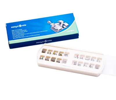 Ortodoncia MBT Brackets Mesh Base Dental Consumables Mini Orthodontic Metal Bracket
