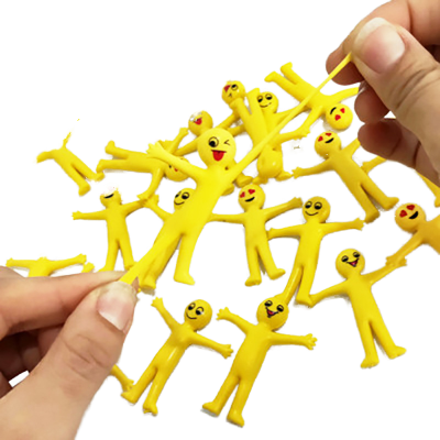 Yellow Stretchy Bendable Man Stress Relief and Anti-Anxiety Squeeze Sensory for Sensory Motor Aids Games Small Decorative