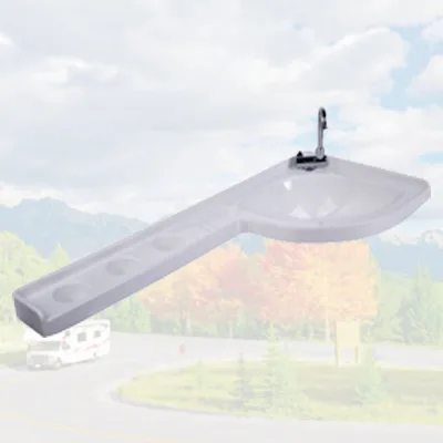 Durable and Stylish Campervan Accessories Acrylic Sinks Pull Out Faucet and Drain Accessories Optional for Motorhomes