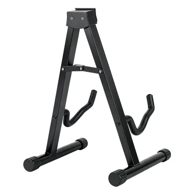 Hot Selling Collapsible A-frame Guitar Stands Single Guitar Rack Portable Guitar Stand Wholesale OEM Available Made in China