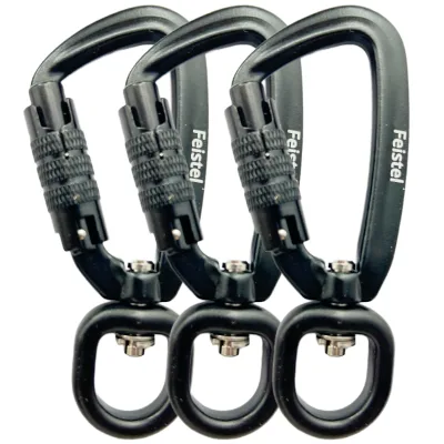 Swivel Carabiner Clip, 4KN Swivel Carabiner Heavy Duty, Karabiner Clips