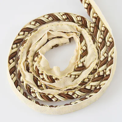 High Quality Triple Step Rope 100% Polyester Twisted Thread for Decoration Curtains or Sofas
