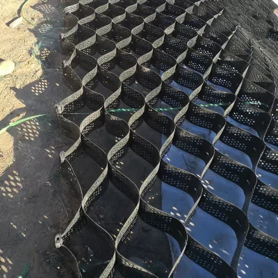 HDPE Geocell Foundation System for Outdoor Oil Field Access Roads and Construction Platforms
