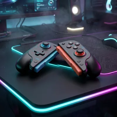 STK-J01 Wireless Joy-pad Controller RGB Light Programmable Back Buttons Adjustable Vibration Gamepad Replacement for NS Switch 2