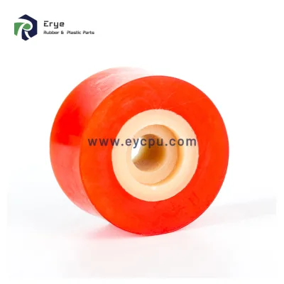 Professional Custom Molded Wear Resistant Rollers Rubber Metal Bonded Conveyor Roller Polyurethane Coating Roller
