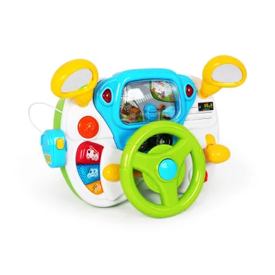 Baby Simulation Cab with Lights and Music Batteries Excluded for 12M+ Kids Baby Electric Educational Toys