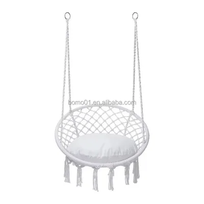 Zoshine Hammock Chair with Hardware Kits and Cushion for Balcony Yard Porch Hanging Swing Chair with Tassels