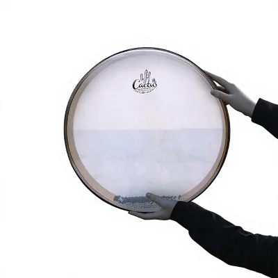 Kadus Rattle Splashing Waves Surging Tides Onomatopoeic Instrument for Yoga Meditation Concert Accompaniment Crafted Sheepskin