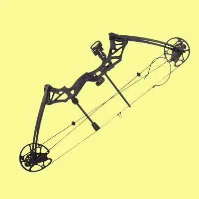 30-60 Lbs Black Alloy Compound Bow Hunting With Arrow Rest Bow Sight for Archery Shooting Beginner