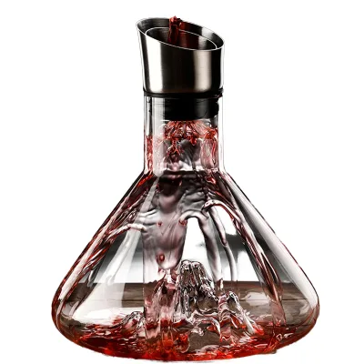 European Style Quick Wine Decanter Light Luxury Creative Glass Household Transparent Filter Wine Ice Buckets Beverage Tubs