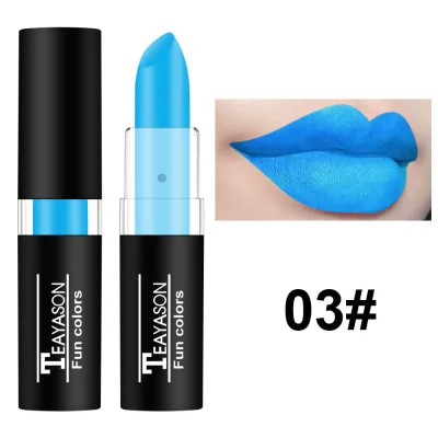 Wholesale Lipstick Parent (Light Blue) Waterproof Stick with Vitamin E Fun Colors Regular Size