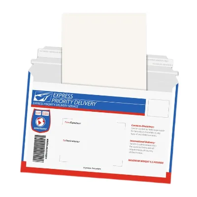 Jinhua Supplier Passport Photo Envelopes Bags Packaging Cardboard Strong Adhesive Bill Invoice Packing slip Envelope Pouches