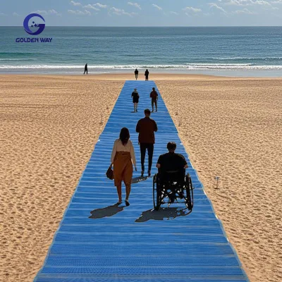 Lightweight, Non-slip Beach Access Mat Is Hard-wearing and Easy to Clean Designed for Beach Play