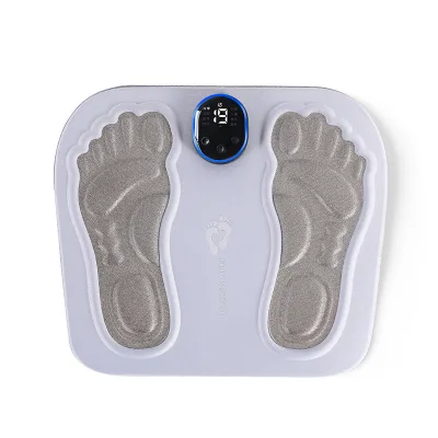Therapeutic Electronic Foot Muscle Massager Cordless Pulse Massage Mat with Timing Control Feet Massage Therapy