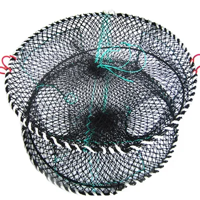 Heavy Duty Crab Cage HDPE Mesh Fishing Net Cast Lobster Shrimp Trap Pot