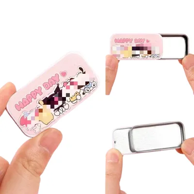 Dollhouse Miniature Mini Simulation Stationery Box Metal Pencil Case Box Learning Stationery Scene Mini Decorative Toy