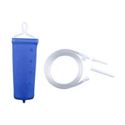 2000 ml Wholesale Top Selling Enema Cleaning Bag Kit Foldable Travel Convenient Enema Bag Kit