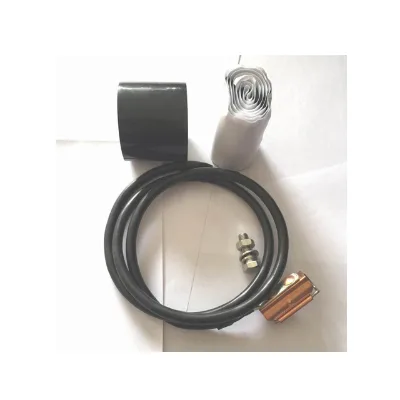1/2" stainless steel clip-on grounding kit for 1/2" coax