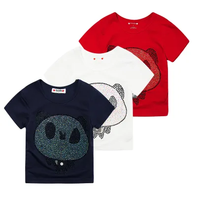 Hot Sellers Children Boys Cute Panda Pattern T shirt Manufacturers In China