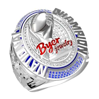 Football National Championship Ring Elite Champions Ring Symbol of Gridiron Excellence and Team Spirit