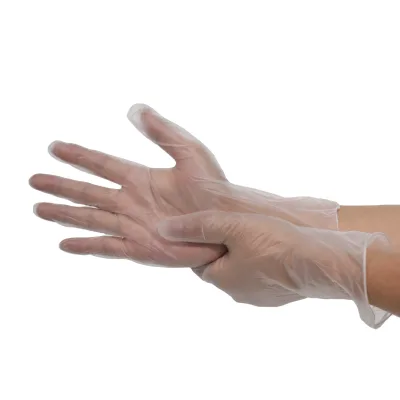 Food Grade Disposable Blue Vinyl Gloves for Sale