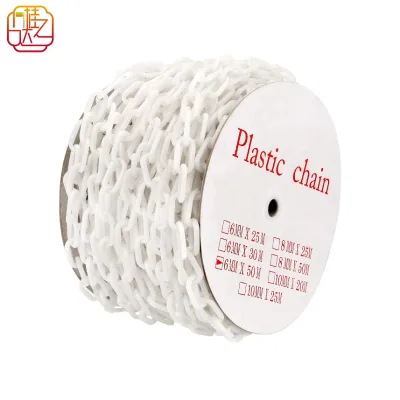 164 Feet of White Plastic Link Sections, Lightweight Plastic Safety Chain, Plastic Isolation Chain for Crowd Control