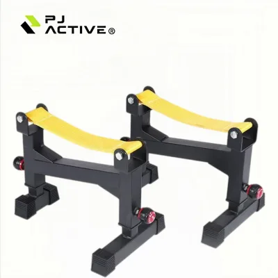 PINJIAN Iron Durable Gym Home Weightlifting Barbell Rack Training Equipment and Accessories Adjustable Deadlift Buffer Rack