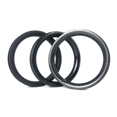 12Inch T700 Carbon Fiber Bike Rims 36H Wheels Marble Surface Clincher 15015g for Road/Mountain Bikes