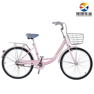 High Carbon Steel Commuter Bike Single Speed Traditional Ladies Cycle With Carrier Mudguard Elegant Town Bicycle Factory