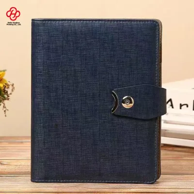 Customizable Brown Black A5 Business Notebooks 40 Sheets Thermal Binding Promotional Loose-leaf Office Stationery Replaceable