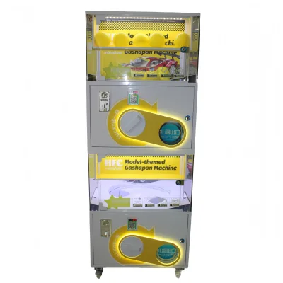 Customizable 100MM Large Capsule Self-Service Vending Machine with Upper & Lower Layers Coin-Operated for Amusement Accessory