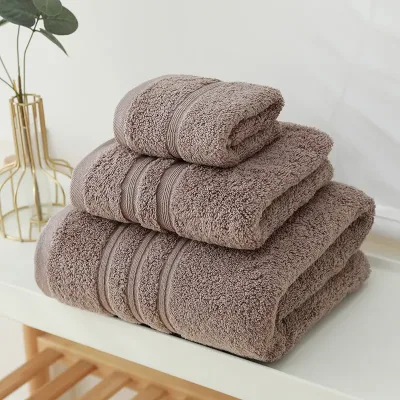 Wholesale Custom 100% Cotton Thick Square Scarf Face Towels Bath Towel Set Disposable for Bathroom or Closet