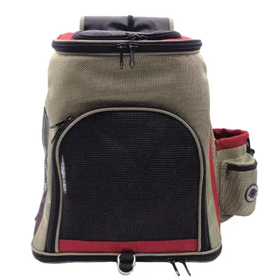 Custom Large Capacity Portable Breathable Cat Dog Backpack Foldable Pet Carrier Bag for Outdoor Adventures for Carrying Pets