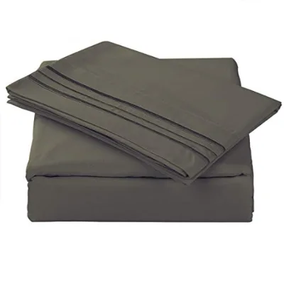 1500T Microfiber Cheap Embroidery Bedspread and Curtain Set King Size Fitted Bedspread