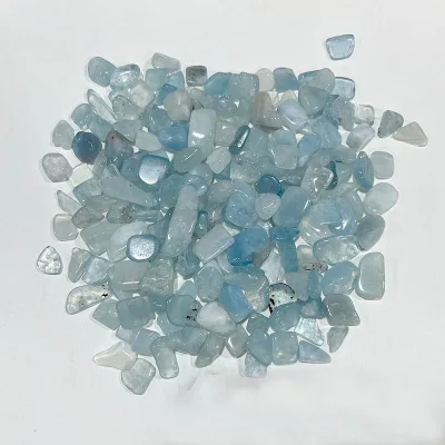 Wholesale Natural Aquamarine Chips Healing Crystal Quartz Gemstone Aquamarine Small Tumbled Rough Stone of Sale