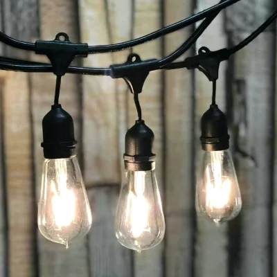 48th E26 E27 New Year Indoor Outdoor Replacement Backdrop Wholesale Edison Retro Garden Cafe Festoon String Light for Decoration
