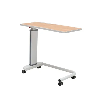 Home Office Mobile Overbed Table Hospital Bed Computer Overbed Desk with Wheels Table for Eating on Bed
